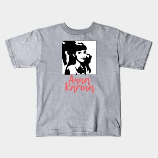 Anna karina retro style Kids T-Shirt